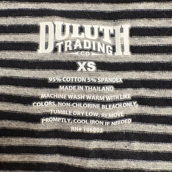 Duluth Trading No Yank Tank Top Stripe Women's XS - Picture 4 of 5